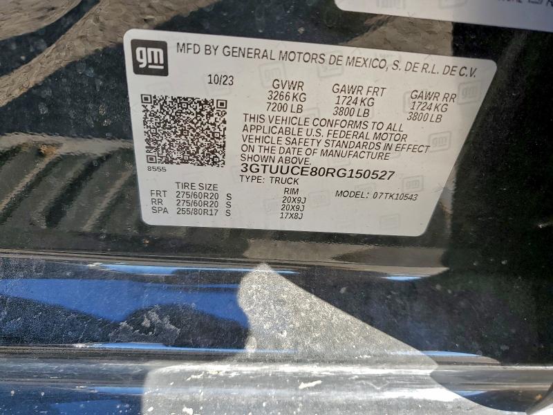 Aukcja sprzedaży 2024 Gmc Sierra K15, vin: 3GTUUCE80RG150527, numer aukcji: 95145215
