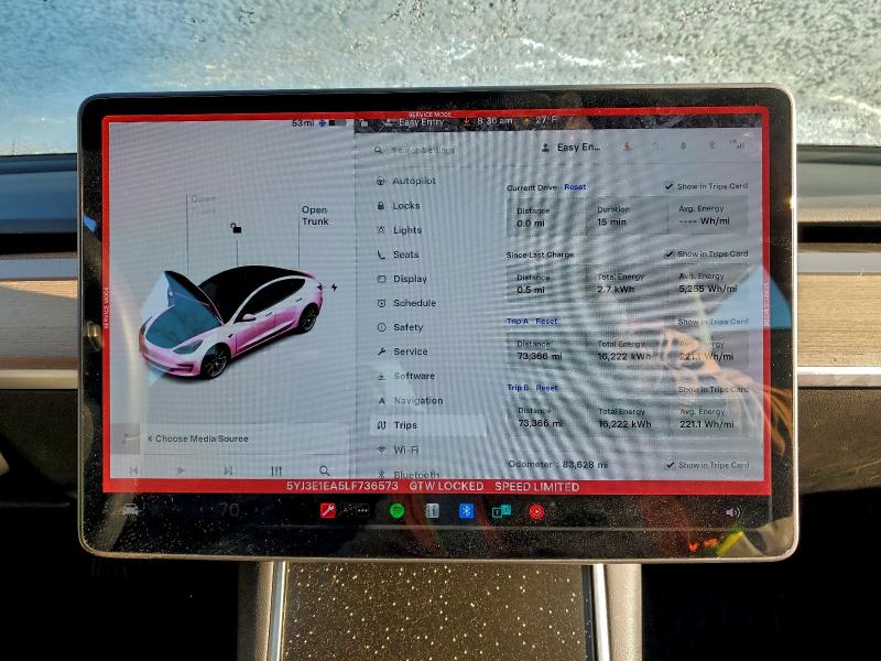Aukcja sprzedaży 2020 Tesla Model 3, vin: 5YJ3E1EA5LF736573, numer aukcji: 97848545