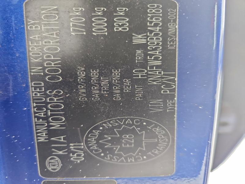 Продажа на аукционе авто 2011 Kia Forte, vin: KNAFW5A39B5456189, номер лота: 95100315