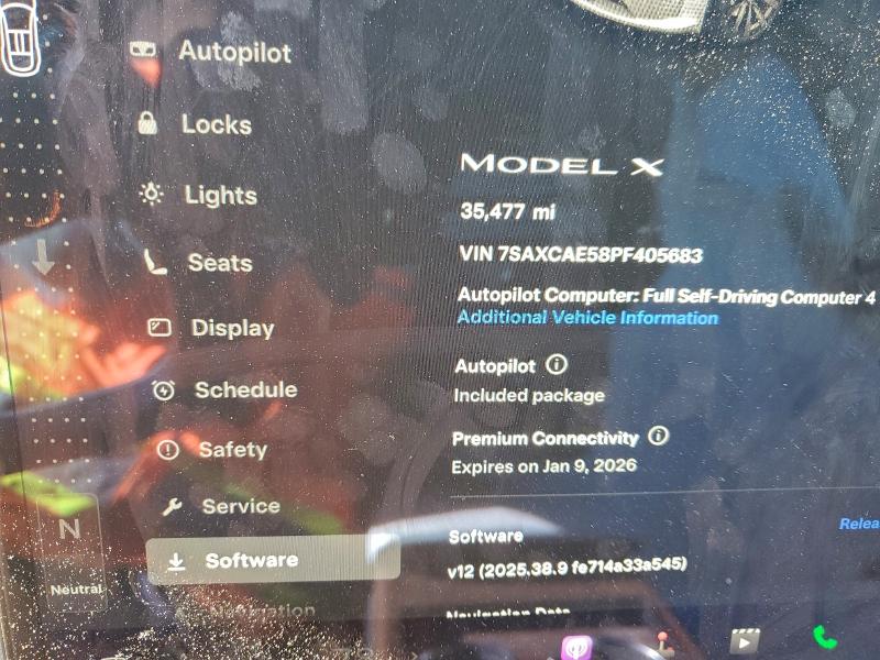 Продаж на аукціоні авто 2023 Tesla Model X, vin: 7SAXCAE58PF405683, номер лоту: 94887745