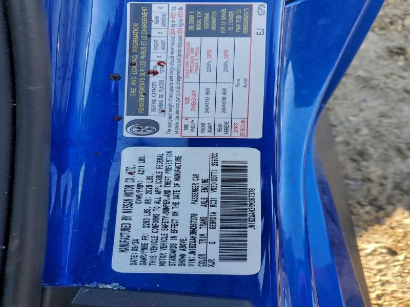 2024 Nissan Z მანქანა იყიდება აუქციონზე, vin: JN1BZ4AH3RM367378, აუქციონის ნომერი: 96385555