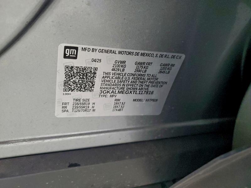 96113925 :رقم المزاد ، 3GKALMEGXTL117816 vin ، 2026 Gmc Terrain El مزاد بيع