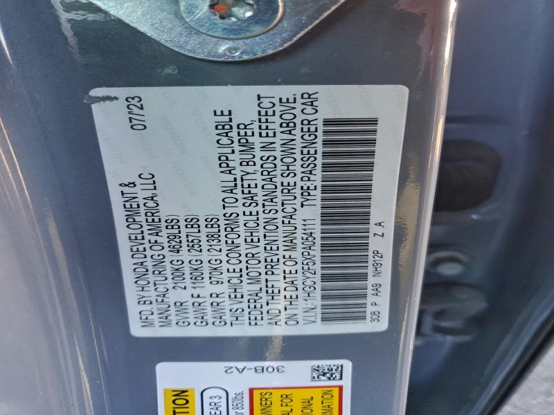 Продаж на аукціоні авто 2023 Honda Accord Hyb, vin: 1HGCY2F5XPA054111, номер лоту: 94713315