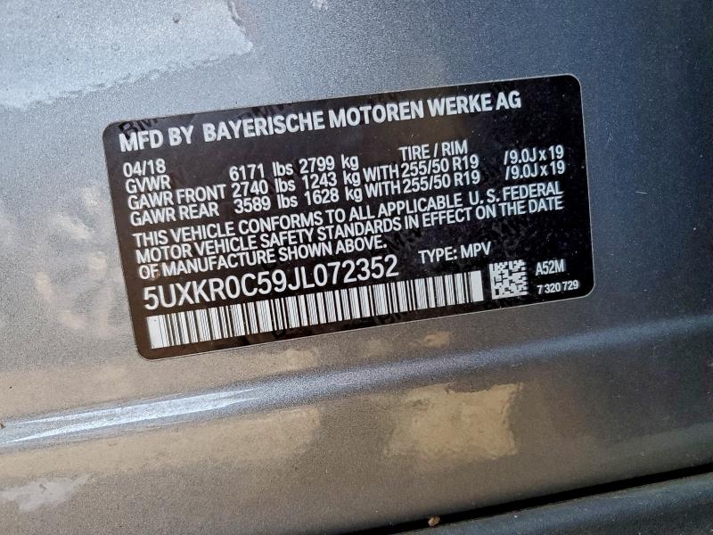 Продажа на аукционе авто 2018 Bmw X5, vin: 5UXKR0C59JL072352, номер лота: 95219785