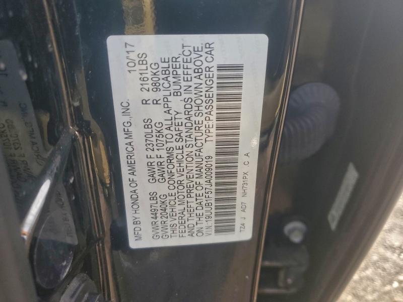 93938385 :رقم المزاد ، 19UUB1F57JA009019 vin ، 2018 Acura Tlx Tech مزاد بيع