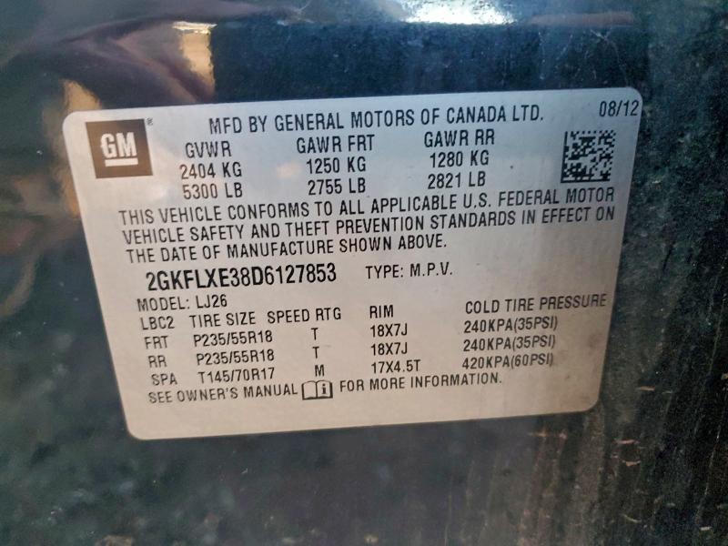 Продажа на аукционе авто 2013 Gmc Terrain, vin: 2GKFLXE38D6127853, номер лота: 95847145