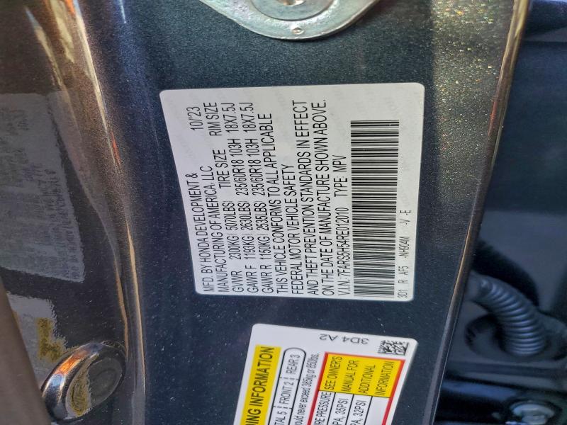2024 Honda Cr-v მანქანა იყიდება აუქციონზე, vin: 7FARS5H54RE012010, აუქციონის ნომერი: 95558375