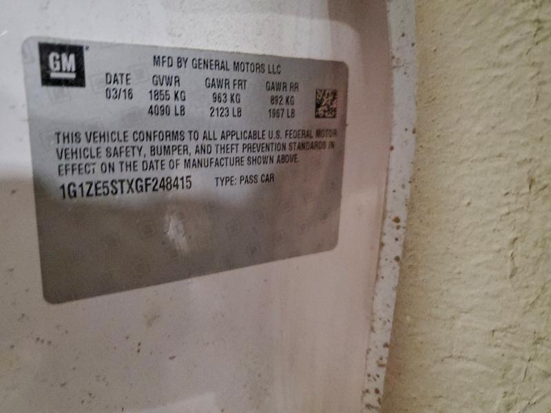 Продажа на аукционе авто 2016 Chevrolet Malibu, vin: 1G1ZE5STXGF248415, номер лота: 95398515