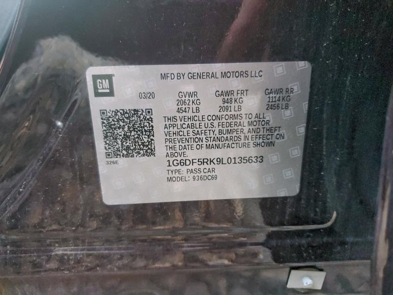 Aukcja sprzedaży 2020 Cadillac Ct4, vin: 1G6DF5RK9L0135633, numer aukcji: 95477295