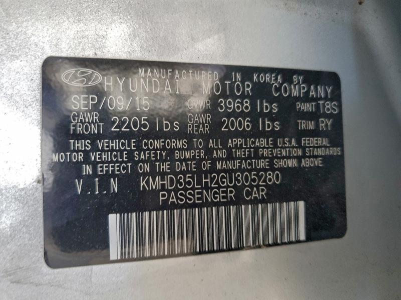 Auction sale of the 2016 Hyundai Elantra Gt, vin: KMHD35LH2GU305280, lot number: 97347625