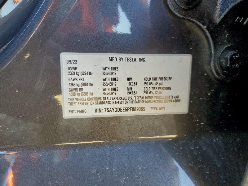 Aukcja sprzedaży 2023 Tesla Model Y, vin: 7SAYGDEE6PF889069, numer aukcji: 95951065