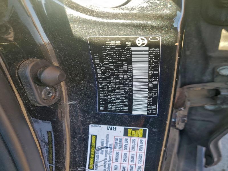 97165465 :رقم المزاد ، 5YFEPMAE3NP386686 vin ، 2022 Toyota Corolla مزاد بيع