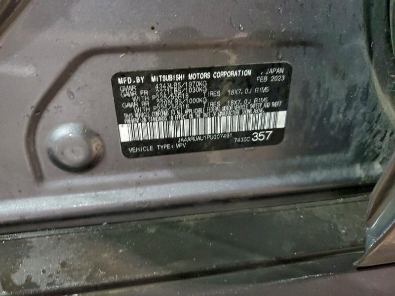 Продаж на аукціоні авто 2023 Mitsubishi Outlander Sport, vin: JA4ARUAU1PU007491, номер лоту: 94727415