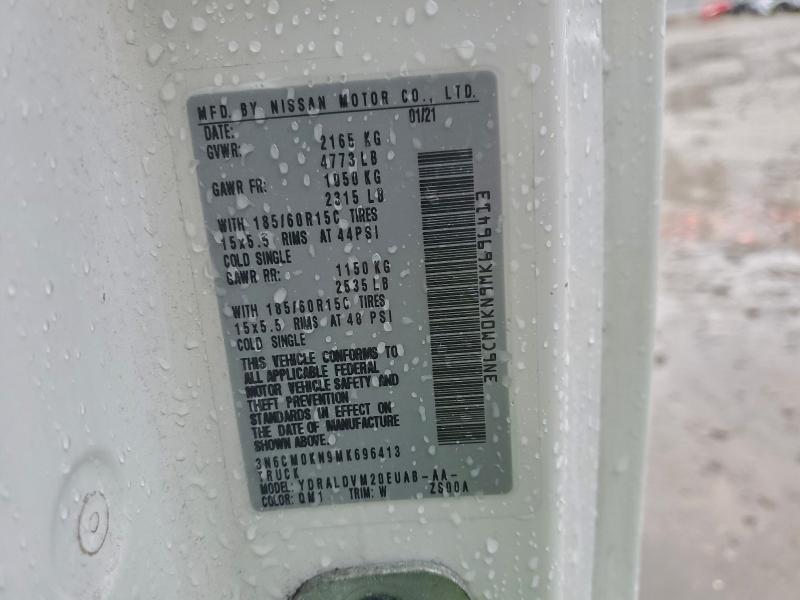 2021 Nissan Nv200 მანქანა იყიდება აუქციონზე, vin: 3N6CM0KN9MK696413, აუქციონის ნომერი: 96980605