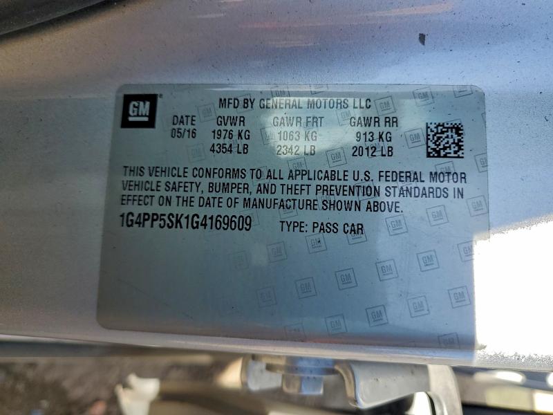 Aukcja sprzedaży 2016 Buick Verano, vin: 1G4PP5SK1G4169609, numer aukcji: 96611875