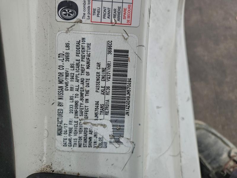 Auction sale of the 2018 Nissan 370z Base, vin: JN1AZ4EH9JM570494, lot number: 95667555