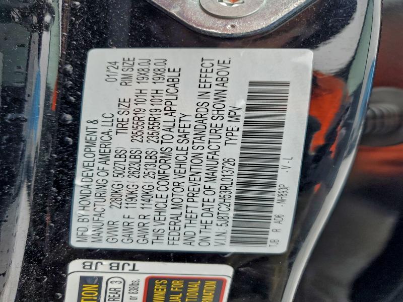 Aukcja sprzedaży 2024 Acura Rdx, vin: 5J8TC2H53RL013726, numer aukcji: 95616345