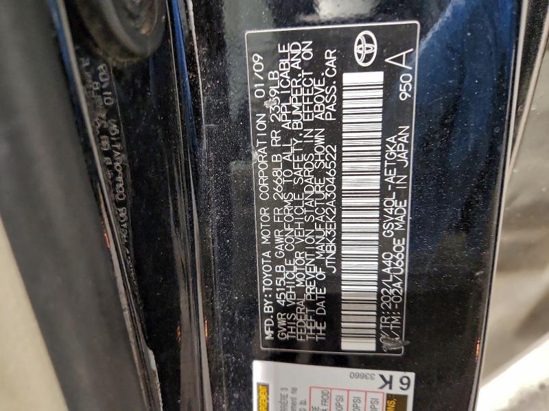 Aukcja sprzedaży 2010 Toyota Camry Se, vin: JTNBK3EK2A3046522, numer aukcji: 96145025