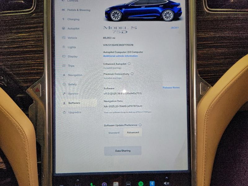Продаж на аукціоні авто 2016 Tesla Model S, vin: 5YJSA1E26GF170378, номер лоту: 94538045
