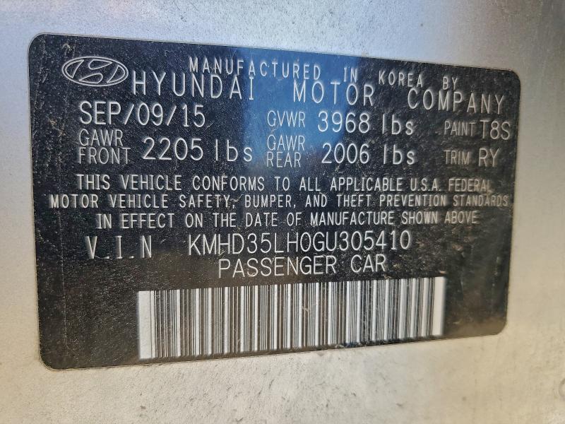 2016 Hyundai Elantra Gt მანქანა იყიდება აუქციონზე, vin: KMHD35LH0GU305410, აუქციონის ნომერი: 97379825