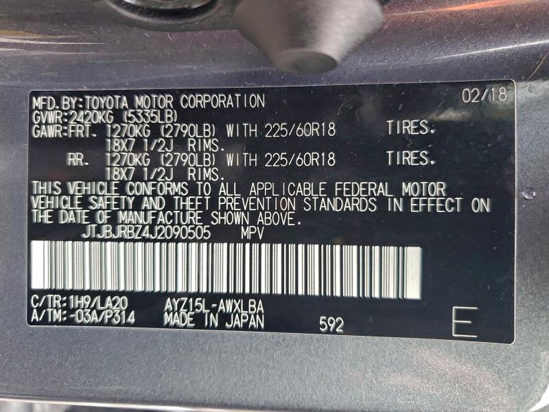 Продаж на аукціоні авто 2018 Lexus Nx, vin: JTJBJRBZ4J2090505, номер лоту: 95348705