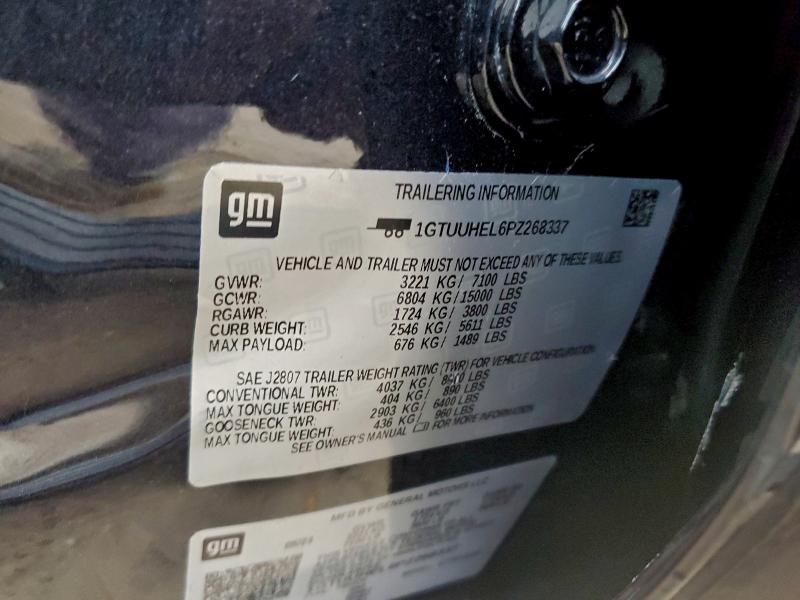 Продаж на аукціоні авто 2023 Gmc Sierra K15, vin: 1GTUUHEL6PZ268337, номер лоту: 97082185