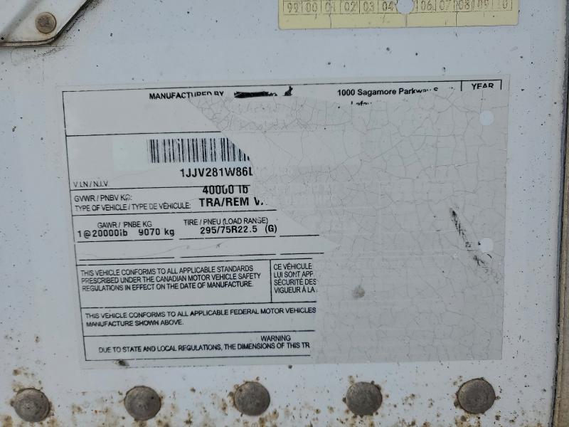 2006 Hvee Dry Van Trailer მანქანა იყიდება აუქციონზე, vin: 1JJV281W86L978455, აუქციონის ნომერი: 95462265