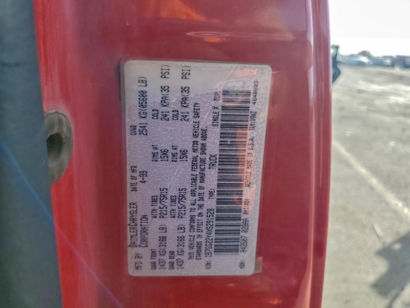 95778915 :رقم المزاد ، 1B7GG22Y4XS291528 vin ، 1999 Dodge Dakota مزاد بيع