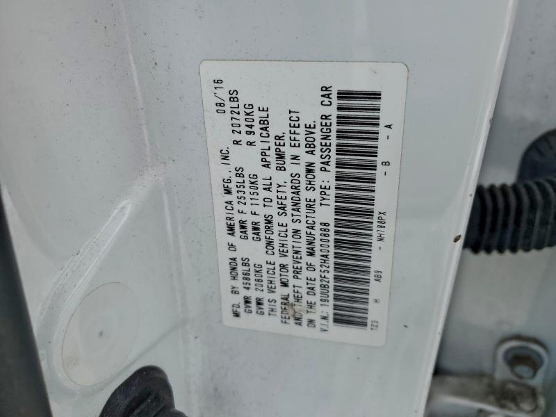2017 Acura Tlx მანქანა იყიდება აუქციონზე, vin: 19UUB2F52HA000888, აუქციონის ნომერი: 97459985