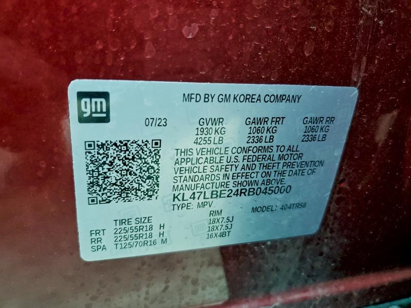 Продажа на аукционе авто 2024 Buick Envista, vin: KL47LBE24RB045000, номер лота: 95935035