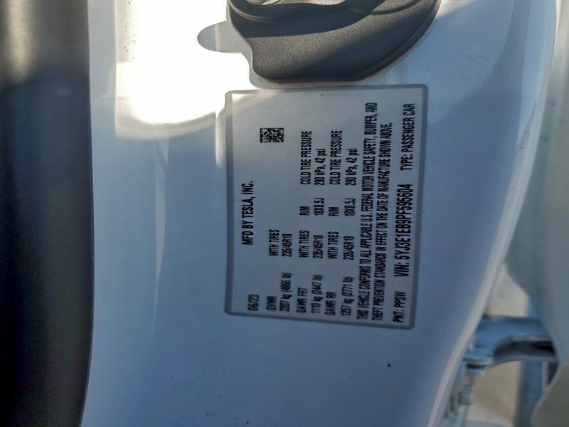 Aukcja sprzedaży 2023 Tesla Model 3, vin: 5YJ3E1EB9PF595604, numer aukcji: 96593285