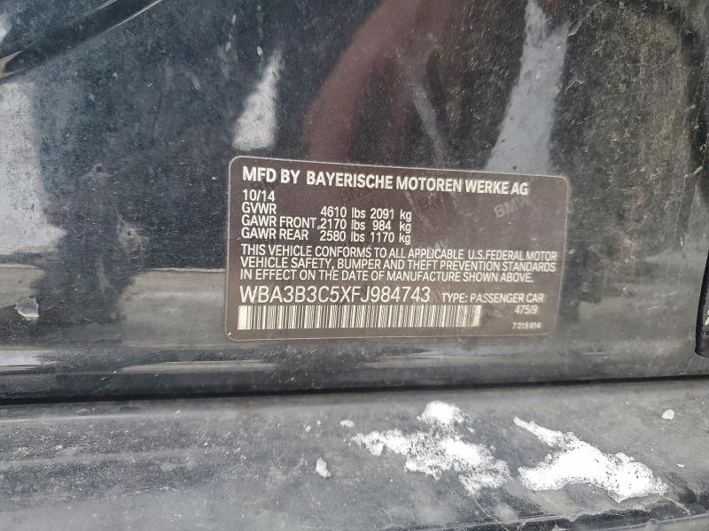 Aukcja sprzedaży 2015 Bmw 328, vin: WBA3B3C5XFJ984743, numer aukcji: 95518515