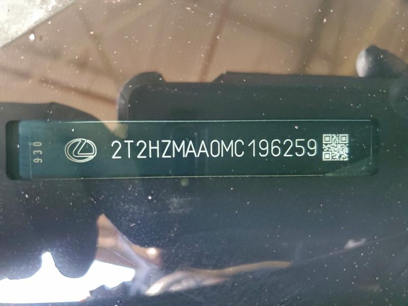 Aukcja sprzedaży 2021 Lexus Rx 350, vin: 2T2HZMAA0MC196259, numer aukcji: 97245395