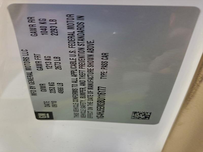 Продажа на аукционе авто 2011 Buick Lucerne, vin: 1G4HJ5EM3BU116177, номер лота: 94816455