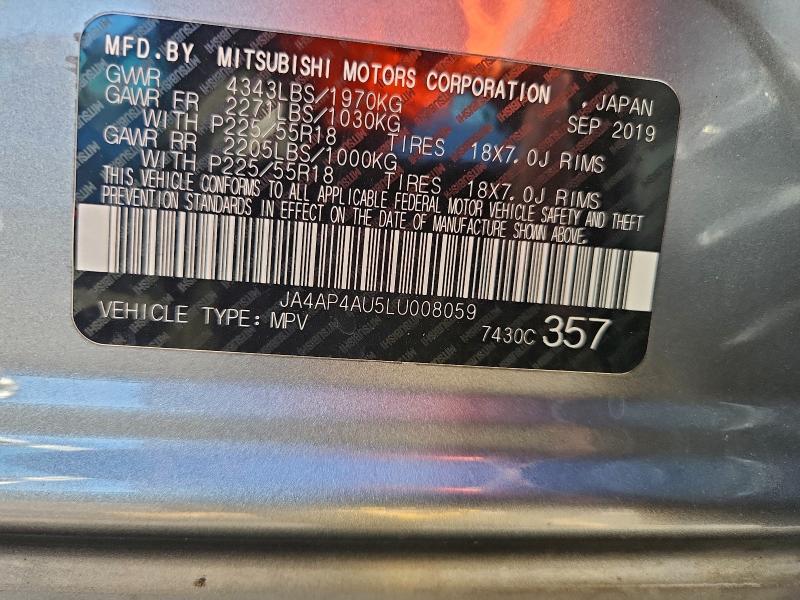 Aukcja sprzedaży 2020 Mitsubishi Outlander Sport, vin: JA4AP4AU5LU008059, numer aukcji: 97783155