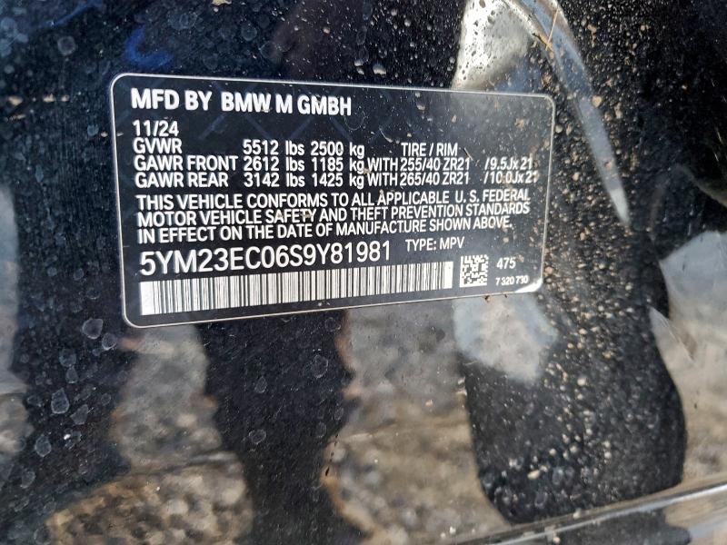 96166565 :رقم المزاد ، 5YM23EC06S9Y81981 vin ، 2025 Bmw X4 مزاد بيع