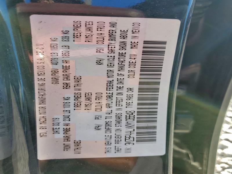 Aukcja sprzedaży 2019 Mazda 3, vin: 3MZBPAALXKM106648, numer aukcji: 98138495
