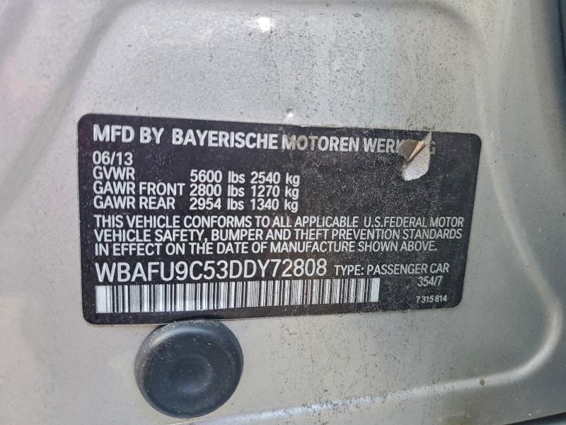 Продажа на аукционе авто 2013 Bmw 550 Xi, vin: WBAFU9C53DDY72808, номер лота: 94936385