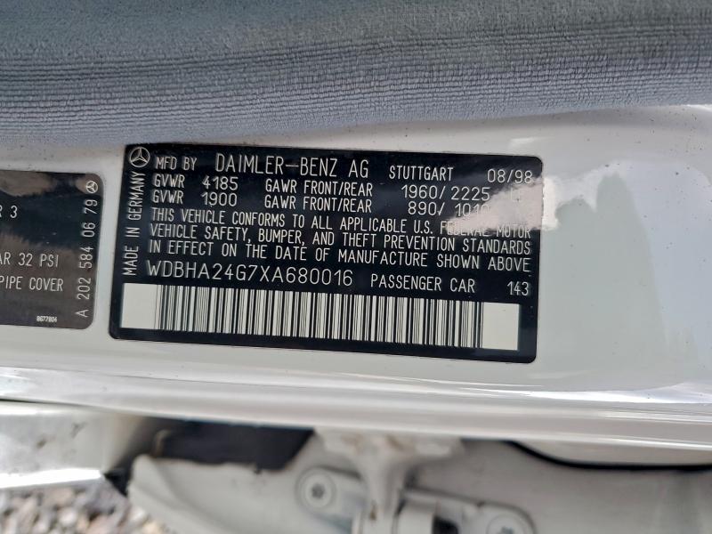 Продаж на аукціоні авто 1999 Mercedes-benz C 230, vin: WDBHA24G7XA680016, номер лоту: 94936455
