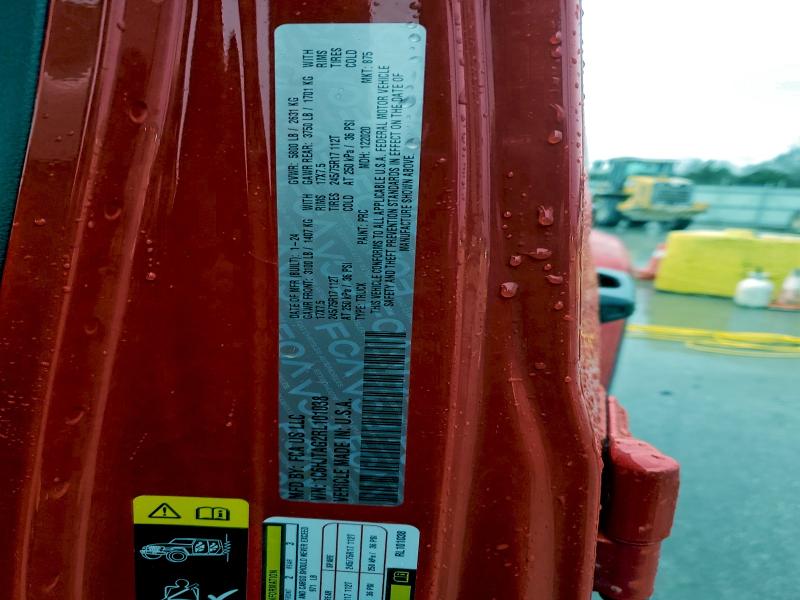 96494705 :رقم المزاد ، 1C6HJTAG2RL101038 vin ، 2024 Jeep Gladiator مزاد بيع