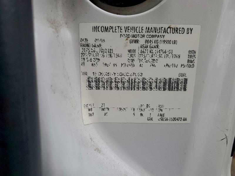 2016 Ford F550 მანქანა იყიდება აუქციონზე, vin: 1FD0X5HY1GEC27063, აუქციონის ნომერი: 95164405