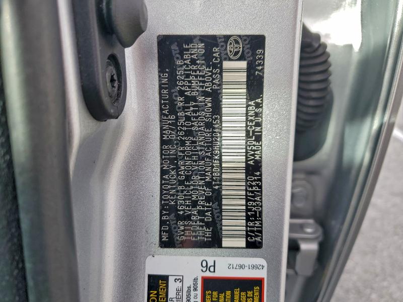 Продажа на аукционе авто 2017 Toyota Camry Hybrid, vin: 4T1BD1FK9HU204453, номер лота: 97411165
