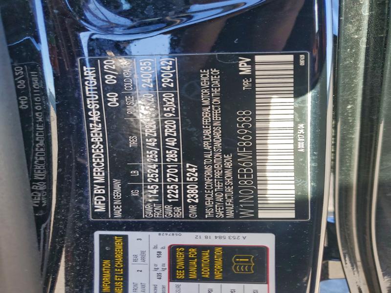 Aukcja sprzedaży 2021 Mercedes-benz Glc Coupe, vin: W1N0J8EB6MF869588, numer aukcji: 96780945