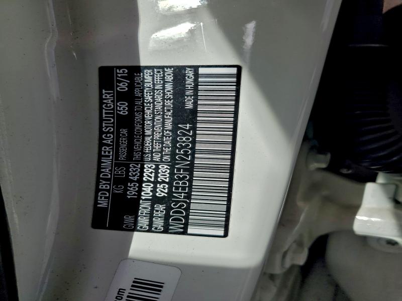 Продажа на аукционе авто 2015 Mercedes-benz Cla, vin: WDDSJ4EB3FN253824, номер лота: 96445005