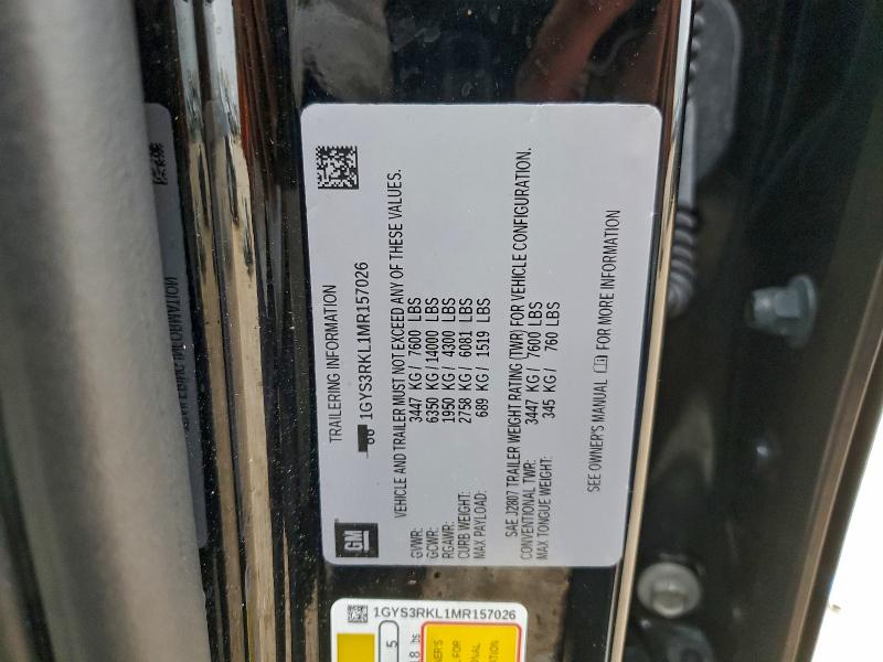 Продажа на аукционе авто 2021 Cadillac Escalade E, vin: 1GYS3RKL1MR157026, номер лота: 94949985