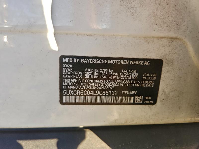 Продажа на аукционе авто 2020 Bmw X5, vin: 5UXCR6C04L9C86132, номер лота: 96709825