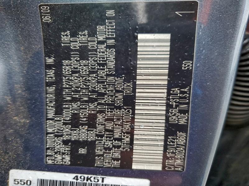 Aukcja sprzedaży 2010 Toyota Tundra, vin: 5TFHW5F19AX100251, numer aukcji: 97201505
