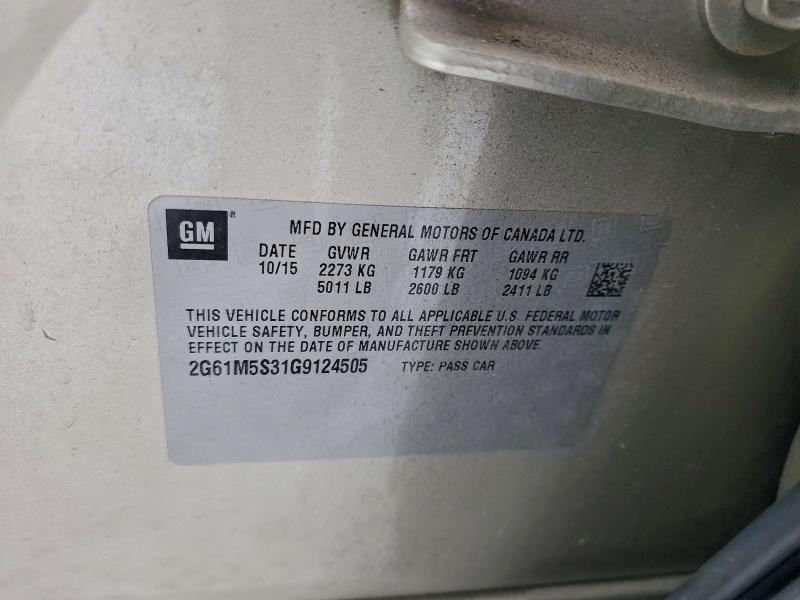 Продажа на аукционе авто 2016 Cadillac Xts Luxury, vin: 2G61M5S31G9124505, номер лота: 96230885