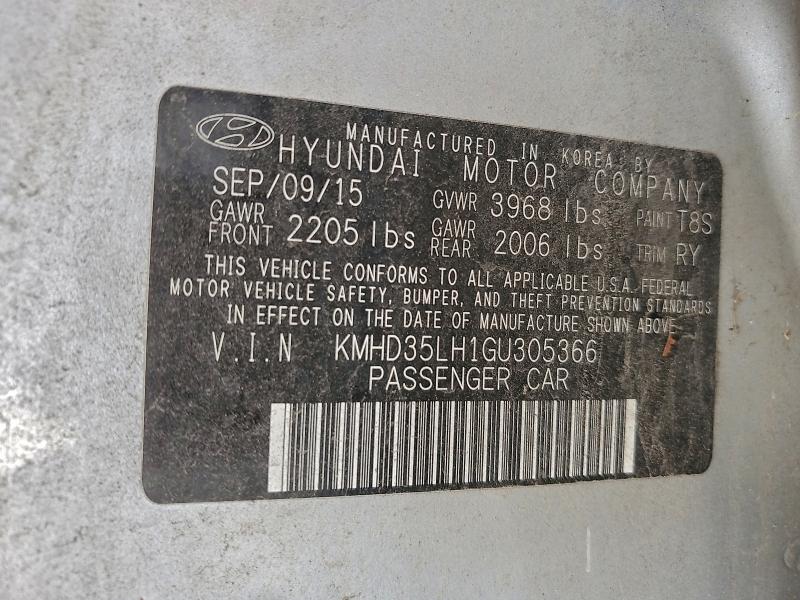 Продажа на аукционе авто 2016 Hyundai Elantra Gt, vin: KMHD35LH1GU305366, номер лота: 97376795