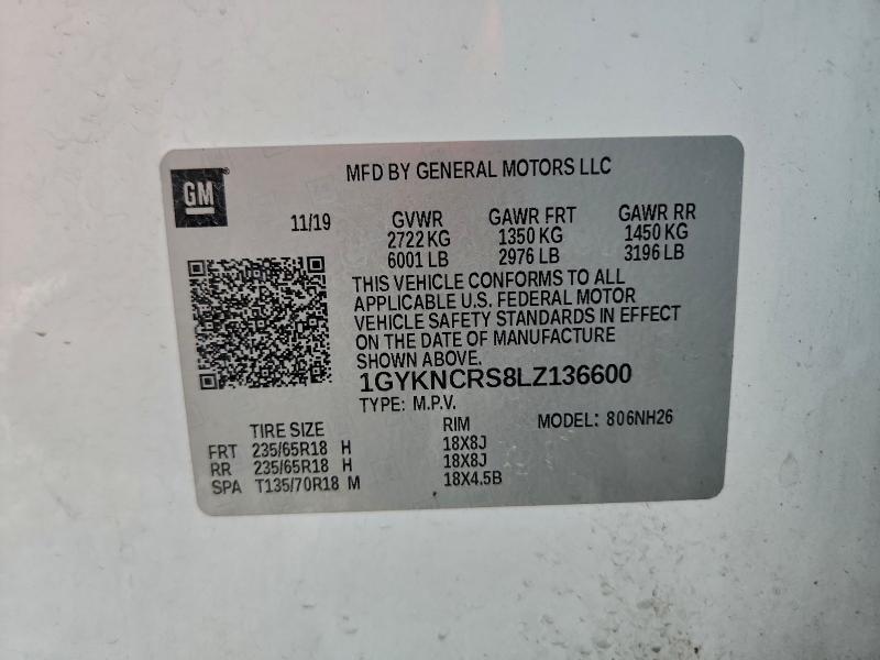 Продажа на аукционе авто 2020 Cadillac Xt5, vin: 1GYKNCRS8LZ136600, номер лота: 97747415